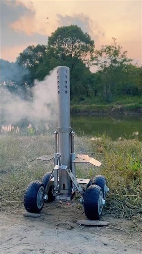 Heavy Mini Cannon Firecracker Launcher DIY Home Made #toyswarrior #shots #shorts