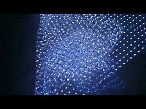 Flexible LED Mesh Curtain | 360° Bendable RGB LED Fabric Net for Wrapping & Sculptures