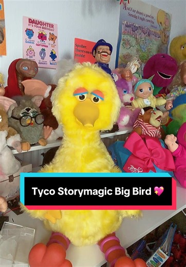 1990 Tyco Storymagic Big Bird Toy Review