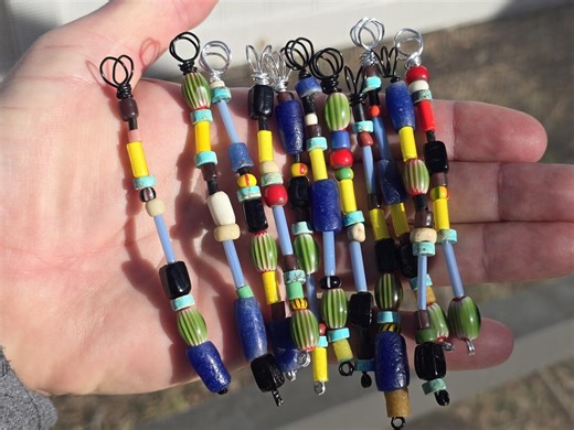 Authentic Native American Indian Trade Bead Pendant Necklace Handmade in USA - Etsy