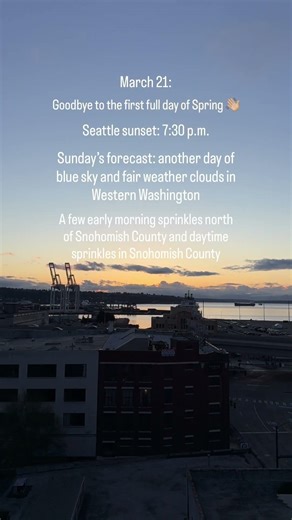 First weekend of spring brings pleasant conditions in WA