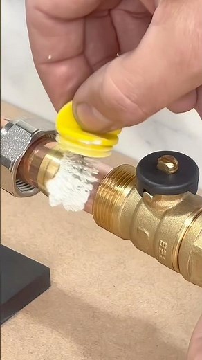 The Easiest Way to Paste a Compression Pipe Fitting! #asmr #diy #plumbing #tools #shorts