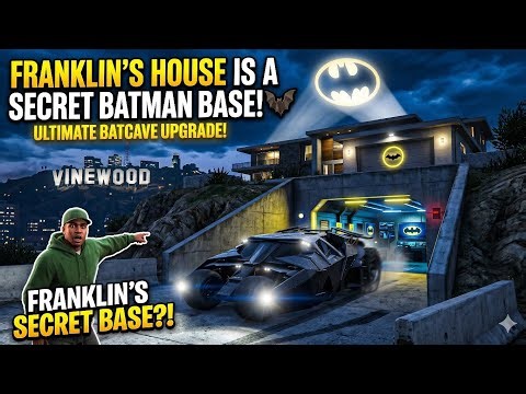 GTA 5: Franklin's House is Now a SECRET Batman Base! 🦇‪@sortvideos4511‬ #gta5