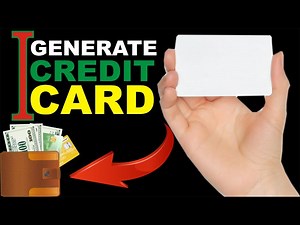 CREDIT CARD GENERATOR WITH MONEY (Visa Gift Card) Credit Card Generator For FREE TRIAL