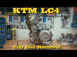 KTM 640 LC4 - Top End Removal [Engine Rebuild Part 3]
