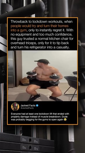 Throwback to lockdown workouts, when people would try and turn their homes into a gym