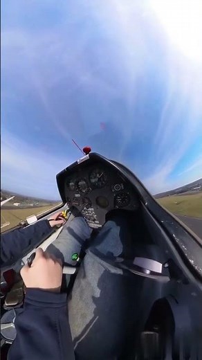 Glider Ride on the Ground | Realistic Cockpit View Before Takeoff