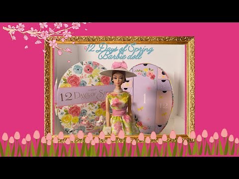 Unboxing and review of 12 Days of Spring Barbie doll