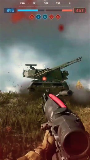 #Helicopter barely escapes anti-air tank #battlefield6