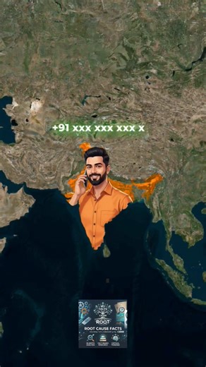 भारत का फोन कोड +91 क्यों है। why +91 is India's Calling Code. #shortvideo #viral #facts #trending