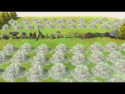 New Strongest Team vs 100 Alien Exotica ARBS Animal Revolt Battle Simulator