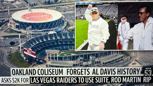 Oakland Coliseum Forgets Al Davis History Asks $2K For Las Vegas Raiders To Use Suite,Rod Martin RIP | Zennie Abraham