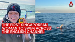 Here's how 37-year-old Li Ling Yung-Hryniewiecki became the first Singaporean woman to swim across the English Channel. She completed her 34km swim in 12 hours and 54 minutes. https://cna.asia/3Li64Qy | CNA