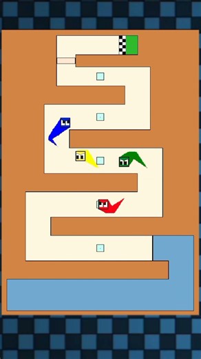 Square Race 🟥🟦🟩🟨 #satisfying #games #squarerace #retrogaming