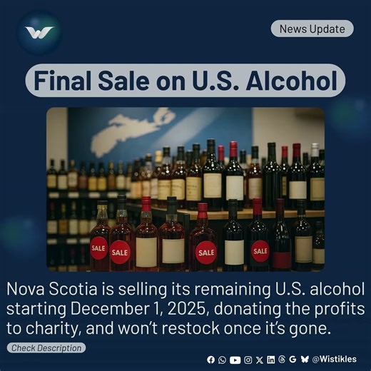 Nova Scotia Sells Off Remaining U.S. Alcohol