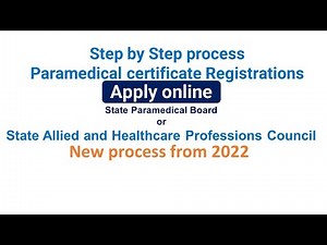 How to do Paramedical certificate Registrations in online |Allied and Healthcare Professions Council