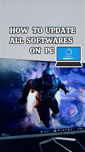 How to update all softwares on your pc in seconds💻👨‍💻.#pctips #pcupdates #computertechnic #pc
