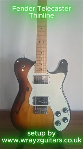 Fender Telecaster Thinline. Classic Tone, Featherweight Feel! 🎶✨#guitar #fender #electricguitar