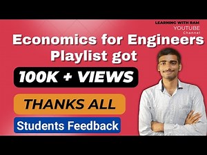 Students Feedback |Thanks all For supporting economics for engineers playlist🎯#economics