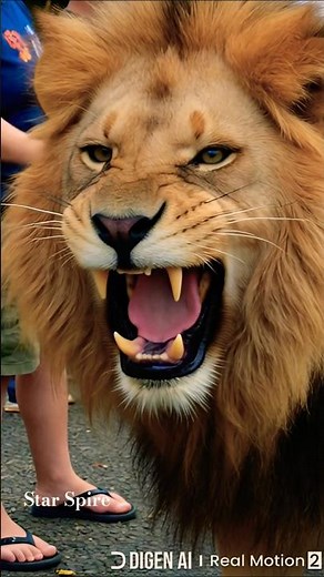 “Angry Lion Roaring Loudly | Scary Wild Moment!” #lion #lionnation #lionking #shorts