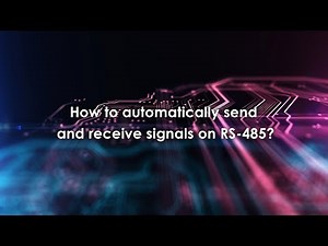 How to automatically send and receive the signals on RS-485?