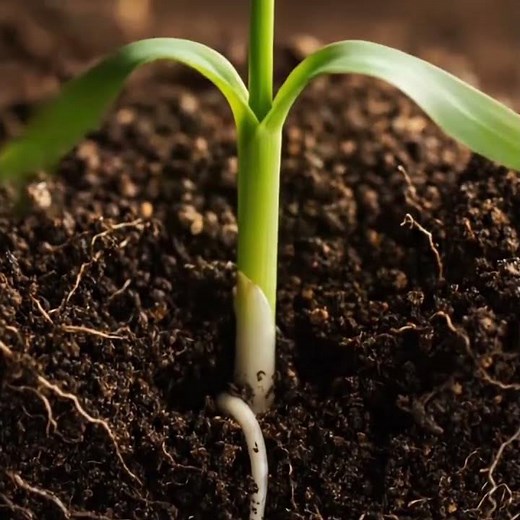 Barley plant growing time lapse