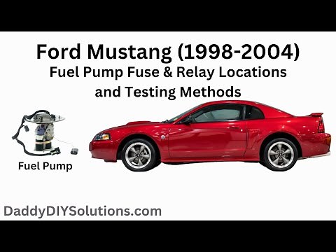 1998-2004 Ford Mustang Fuel Pump Fuse and Fuel Pump Relay Locations and Testing Methods