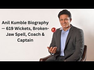 Anil Kumble Biography — 619 Wickets, Broken-Jaw Spell, Coach & Captain Life Story