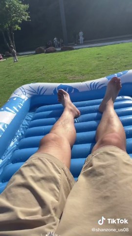 Summer tan goals? Check them off in my tanning pool.​#tanning #tanningpool #summer #tanningbed