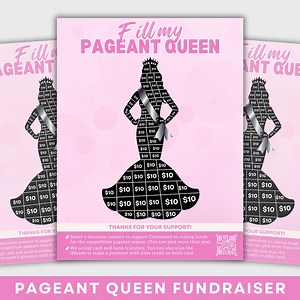 Editable Pageant Fundraiser, Help Me Fill My Pageant Queen Fundraiser Template, US Letter Size Canva Template Instant Download - Etsy