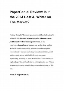 PaperGen.ai Review: Is It the 2024 Best AI Writer on The Market? - SlideServe