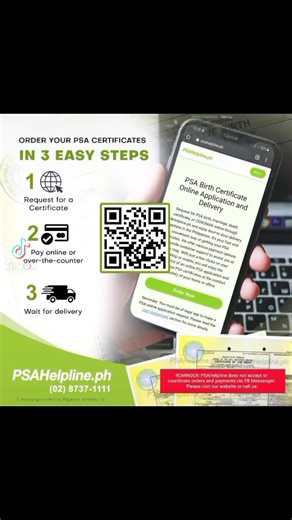 Discover the effortless process of ordering your PSA certificate at PSAHelpline.ph: 1. Visit www.PSAHelpline.ph and place your order. 2. Conveniently pay online or at any available payment channel. 3. Sit back and await the arrival of your orders. Experience the convenience today! #PSAHelpline #BirthCertficate #PSABirthCertficate #PSAOnline | PSAHelpline.ph: PSA Birth Certificate Delivery Service