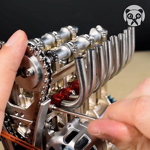 2.4M views · 22K reactions | Building a detailed metal engine model | Crafty Panda | Facebook