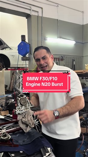 Bmw Engine N20 common issues for all F10/F30 ,one more km and engine gone ,thank you for watching🙏🙏 #bmw #f10 #f30 #fyp #fypage