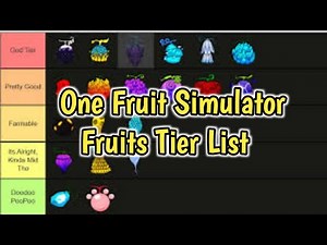 [Updated] One Fruit Simulator Fruits Tier List (July 2023) | All Fruits Ranked From Best To Worse