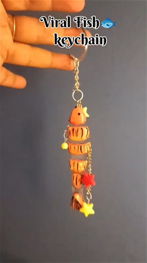 DIY viral fish keychain#diy #handmade #shorts #trending #viral