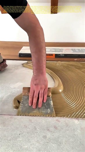 Spreading Adhesive: The Craftsmanship Behind a Solid Foundation