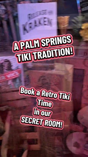 It’s a Palm Springs TIKI Tradition! Join us in our SECRET ROOM during the Breezeway Getaway weekend. Grab some old friends or new friends and immerse yourselves in Retro Tiki Time. Spots are limited… once they’re gone, the secret disappears. | Tonga Hut Palm Springs