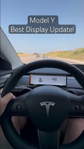 New Tesla Model Y/3 Best Display Update! #tesla #shorts