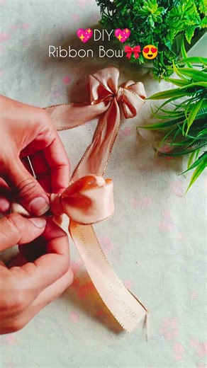 ✨DIY✨ How to Tie a Double Loop Bow🎀💝| Bow Tutorial | Ribbon Bow Craft | Simple Easy Bow🎀💖#diy #craft