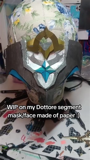 Creating a Dottore Cosplay Mask from Paper