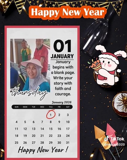 Hari pertama di tahun baru, langkah pertama di lapangan tenis. Semoga setiap rally membawa semangat baru, setiap smash jadi doa, dan setiap tawa jadi berkah 2026. #NewYearServe #Tennis2026 #GameSetMatch2026 #FirstDayFirstServe #SelamatTahunBaru2026