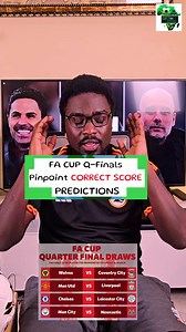 FA CUP Quarter Finals CORRECT SCORE Predictions ft Manchester United vs Liverpool || Wolves vs Coventry || Manchester City vs Newcastle || Chelsea vs Leicester City #manchesterunited #Liverpool #MUNLIV #wolves #coventry #wolcov #manchestercityfc #newcastle #MCINEW #chelsea #leicester #CHELEI #FACup #facupquarterfinals #MUFC #CFC #MCFC #LFC #manunited #NUFC #trendingreels #fypシ #viralreelsfb | GETin Sports