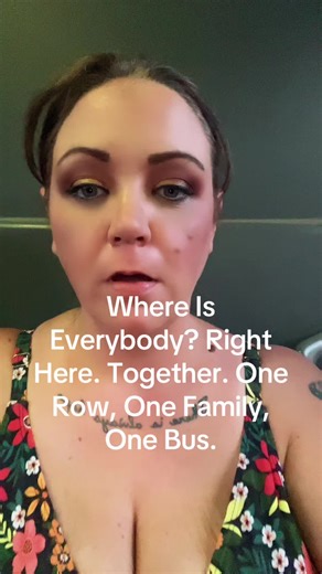 Everyone keeps asking the same question over and over: “Where is everybody?” So here it is. This is your answer. We are all together. Every single one of us. Sitting on the same row of a public bus, moving forward as a family. Yes, it’s loud. Yes, there’s movement, voices, life happening all around us. This is real life, not a quiet studio or a perfectly staged moment. This is us in motion. For safety reasons, you will not see our surroundings. No windows. No landmarks. No location clues. That i