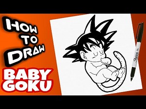 HOW TO DRAW BABY GOKU FROM DRAGON BALL | DRAGON BALL DRAWINGS