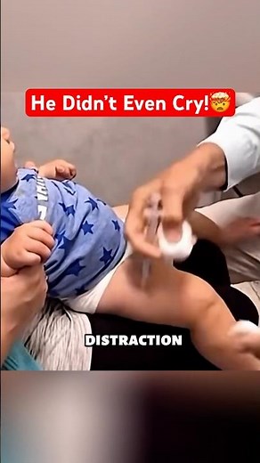 The Genius Technique That Stops Injection Panic in Babies #doctor #hack #parenting