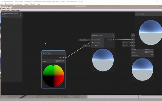 【玻璃Shader】Refractive glass shader in Unity 3D using shader graph