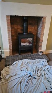 7kw log burner installation in Largs.#logburner #stove