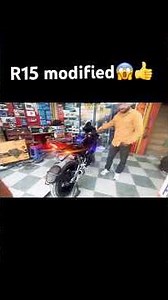 R15 m full modified look 💥Yamaha bike 🥰❤️#r15m #ytshorts #shorts #viral