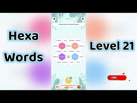 Hexa Word level 21| Hexa Words Sort Associations level 21 Answers